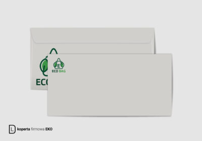 Koperta ekologiczna DL z nadrukiem logo